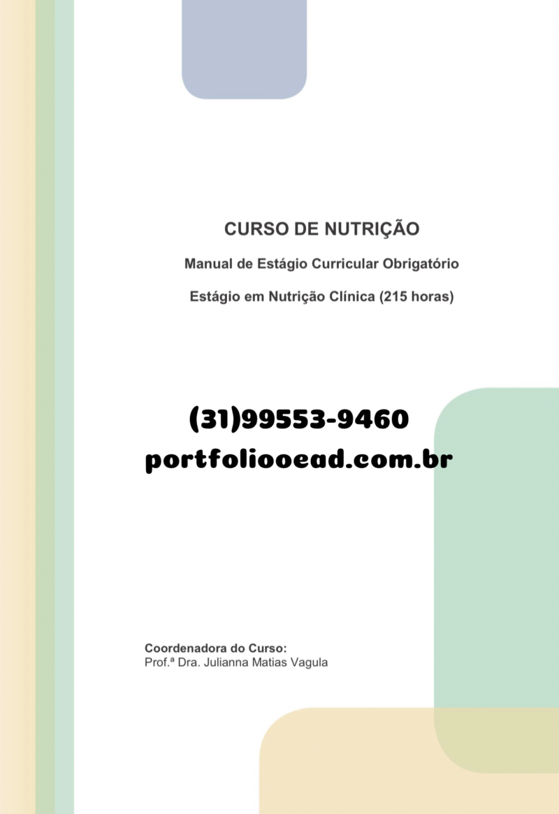 Estágio Nutrição Clínica (215 horas)