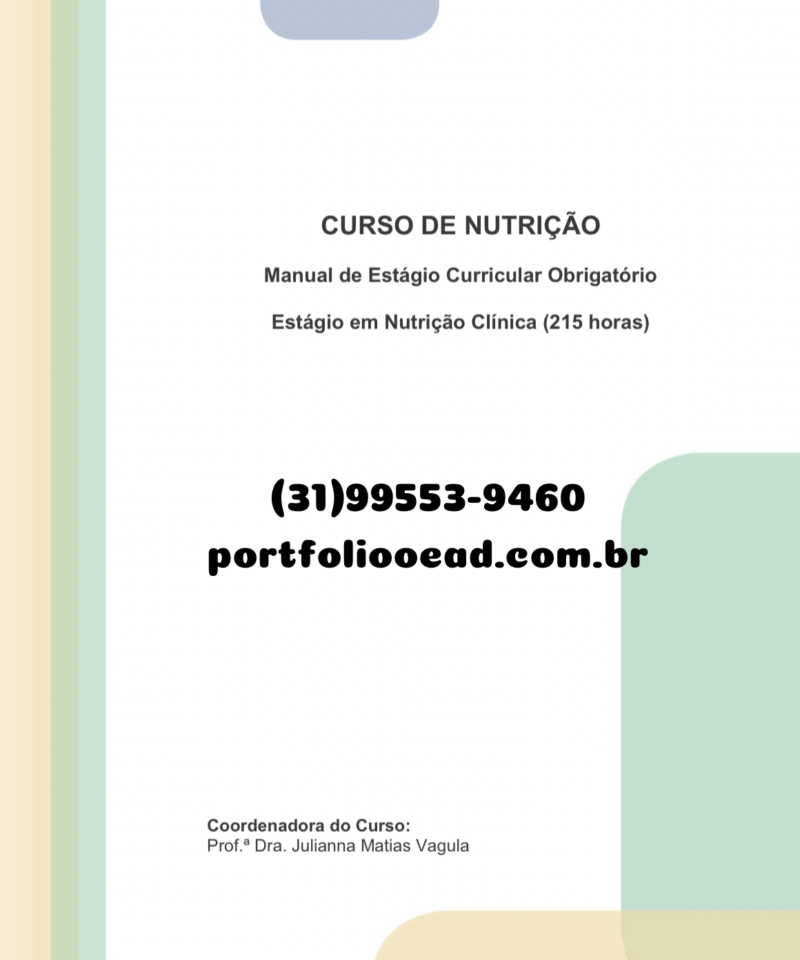 Estágio Nutrição Clínica (215 horas)